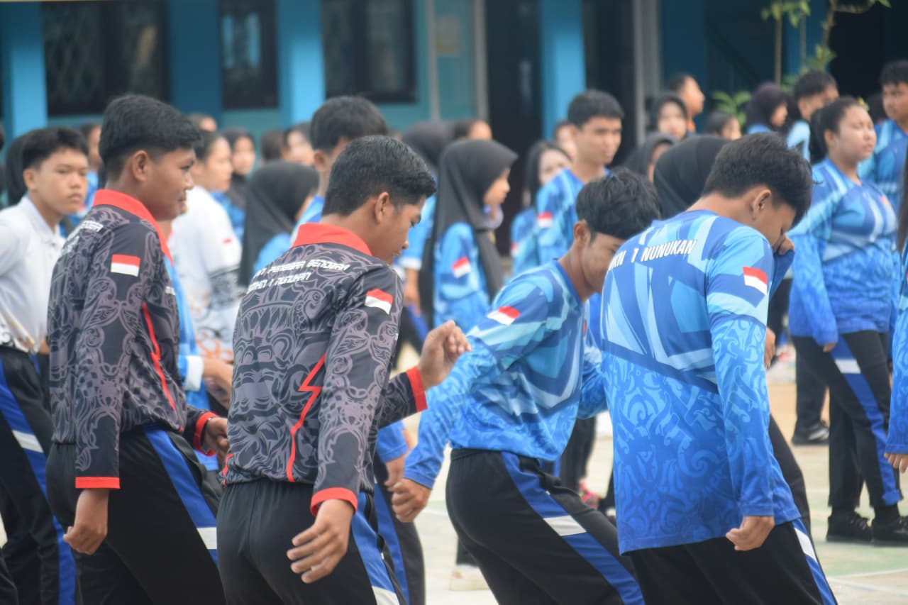 Senam Pagi SMK Negeri 1 Nunukan