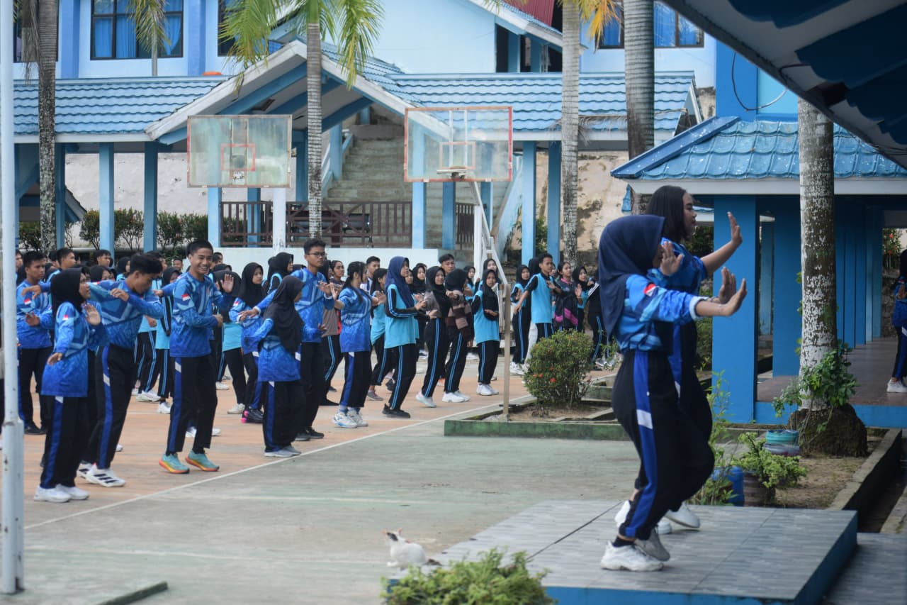 Senam Pagi SMK Negeri 1 Nunukan