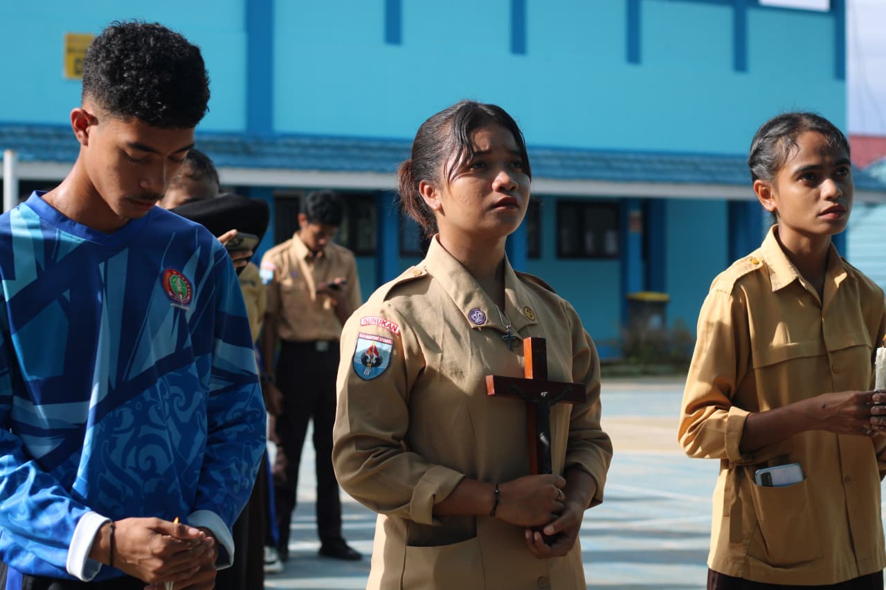 Ibadah Katolik SMK Negeri 1 Nunukan