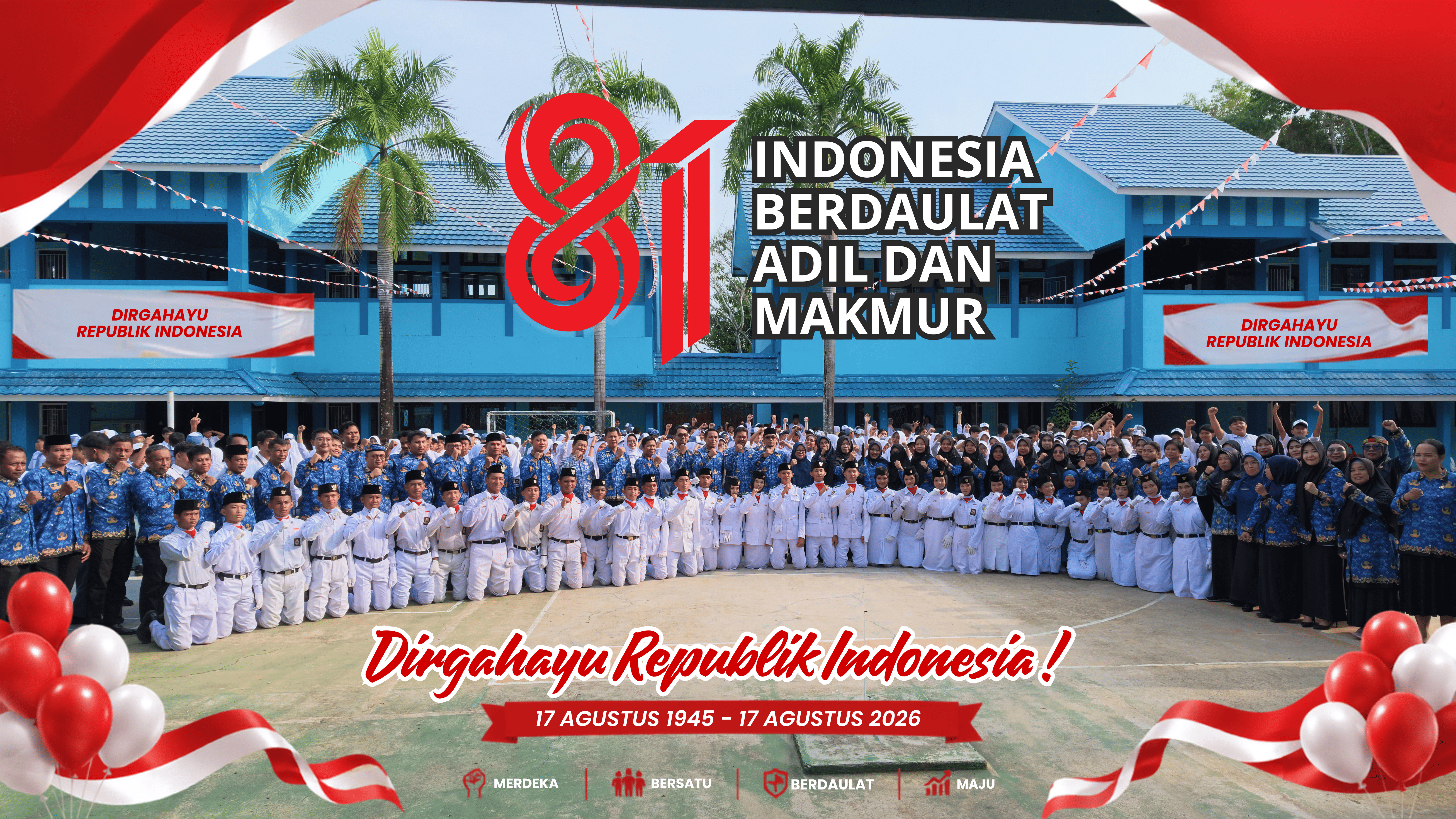 Merayakan HUT ke-81 Republik Indonesia: Indonesia Berdaulat, Adil, dan Makmur