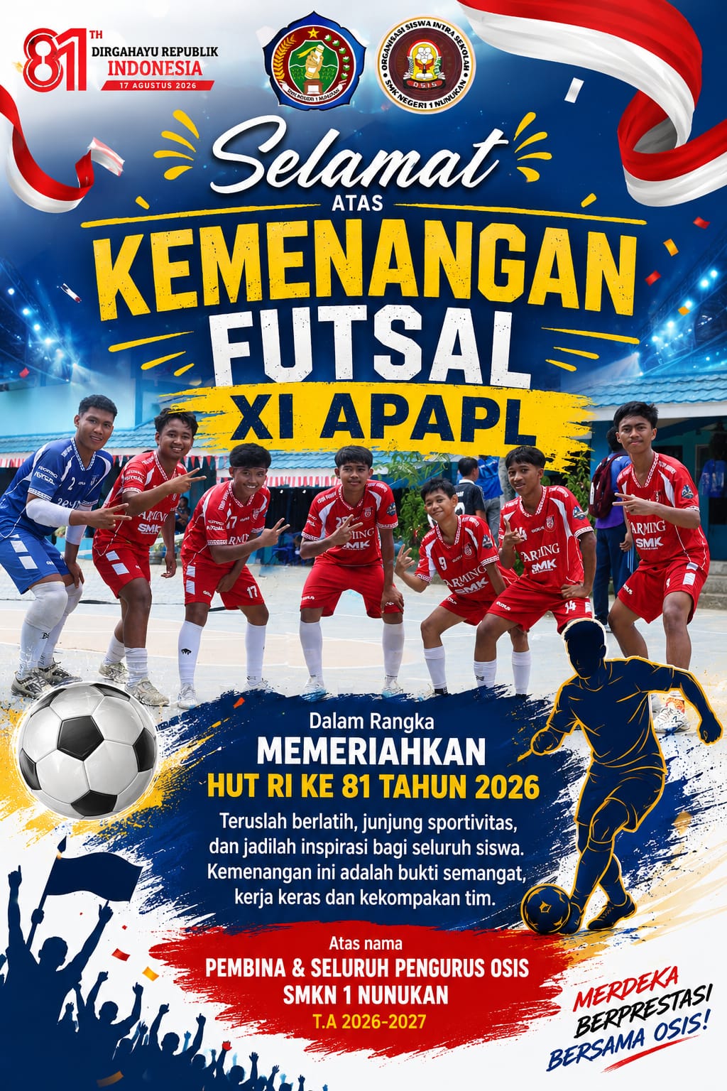 Kemenangan Futsal XI APAPL