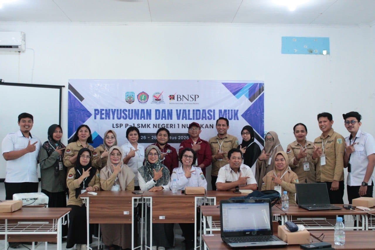 Asesor LSP P1 SMKN 1 Nunukan Susun dan Validasi MUK Tahun 2026