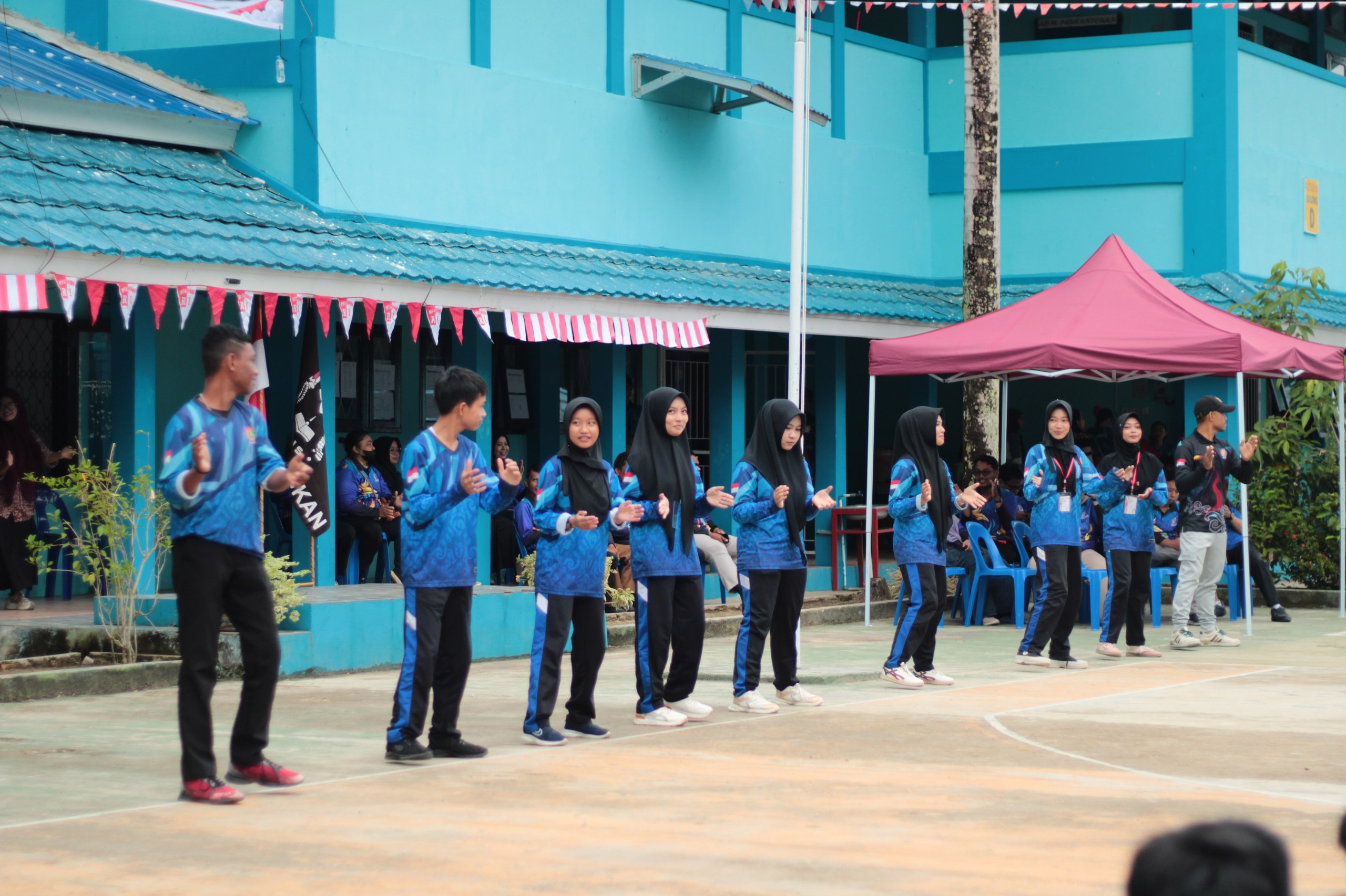 Suasana panggung acara kemerdekaan