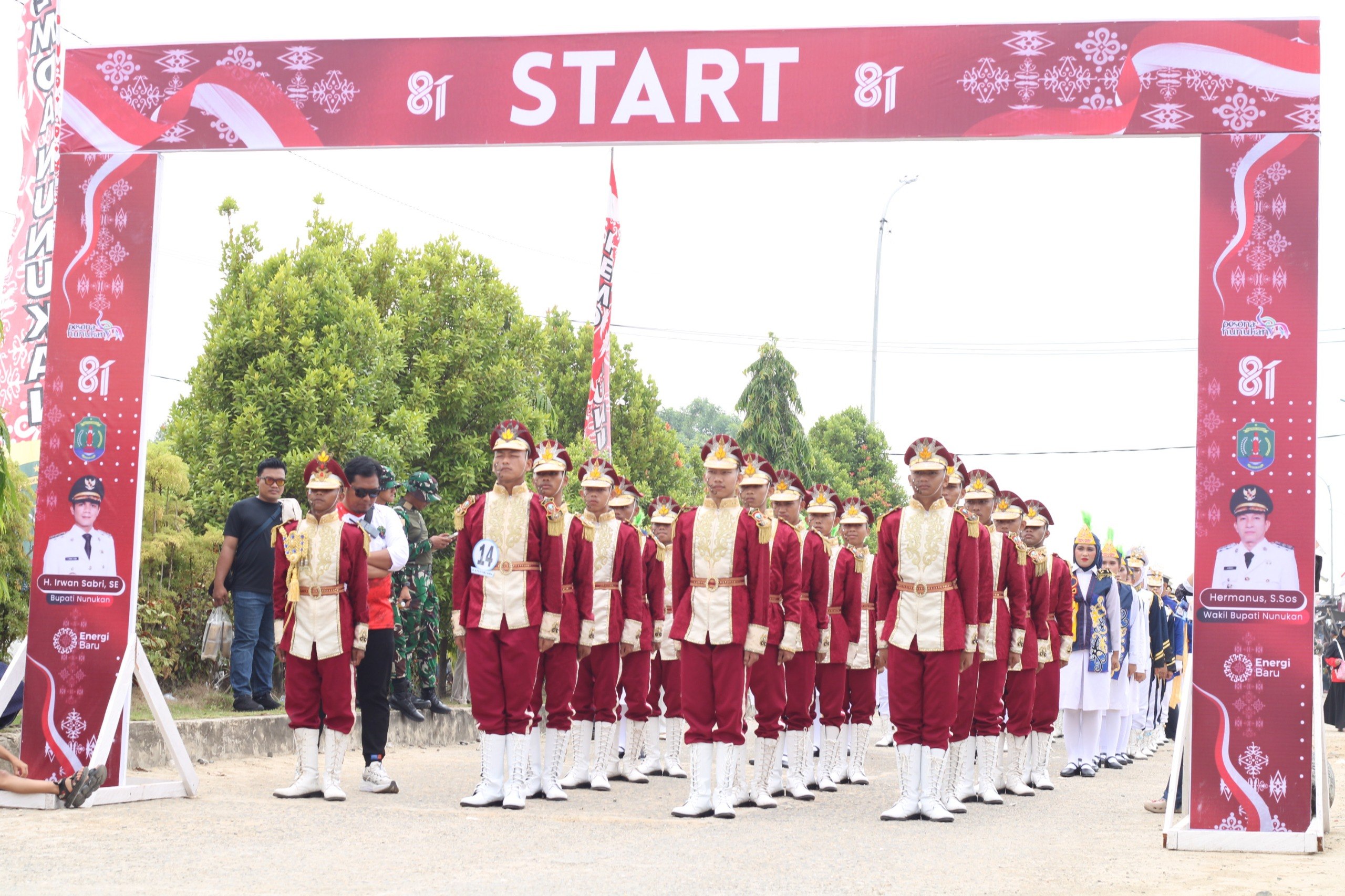 Regu Paskibraka SMKN 1 Nunukan Rebut Juara 3 Gerak Jalan Indah