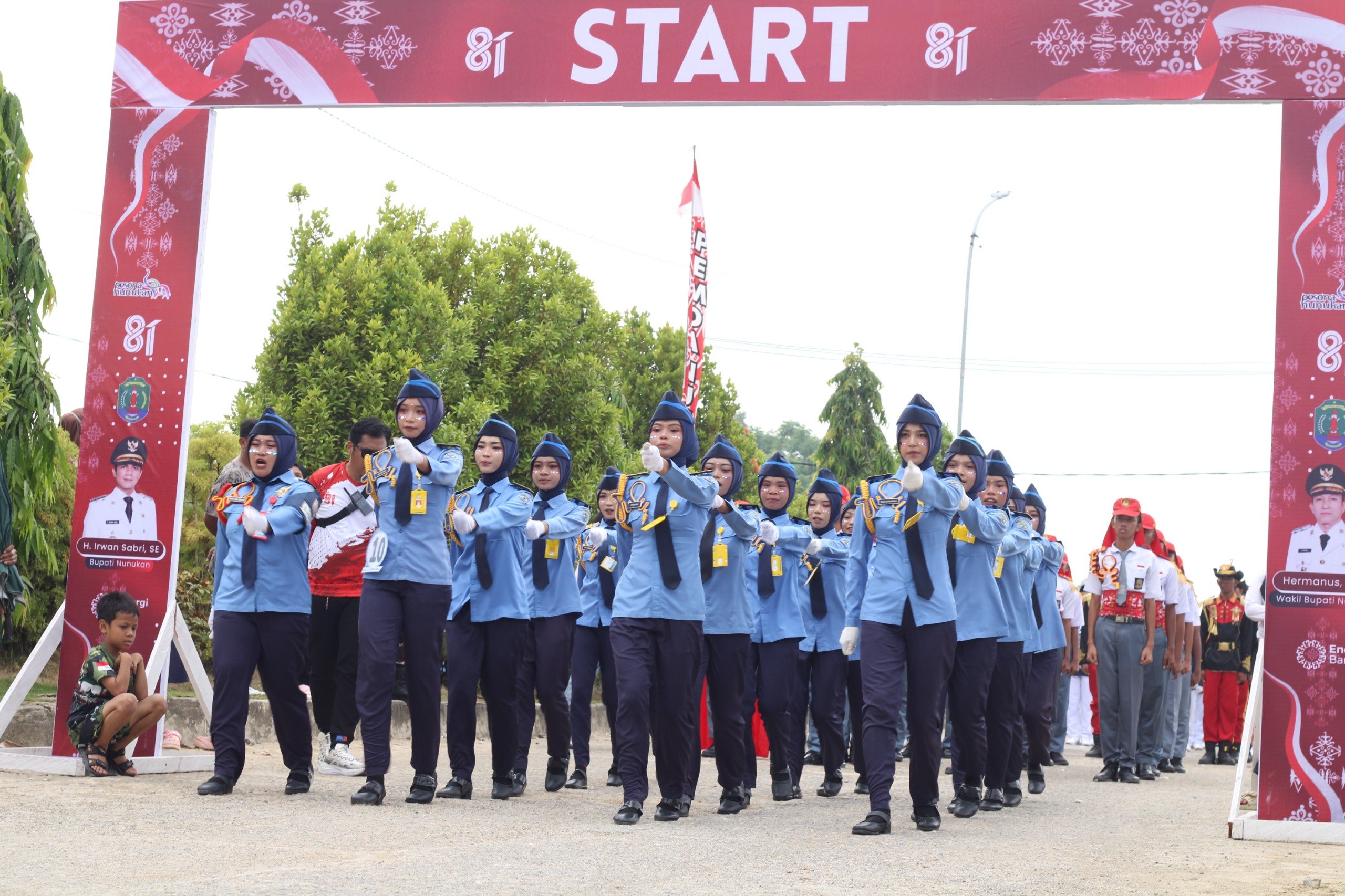 Regu Putri Paskibraka SMKN 1 Nunukan